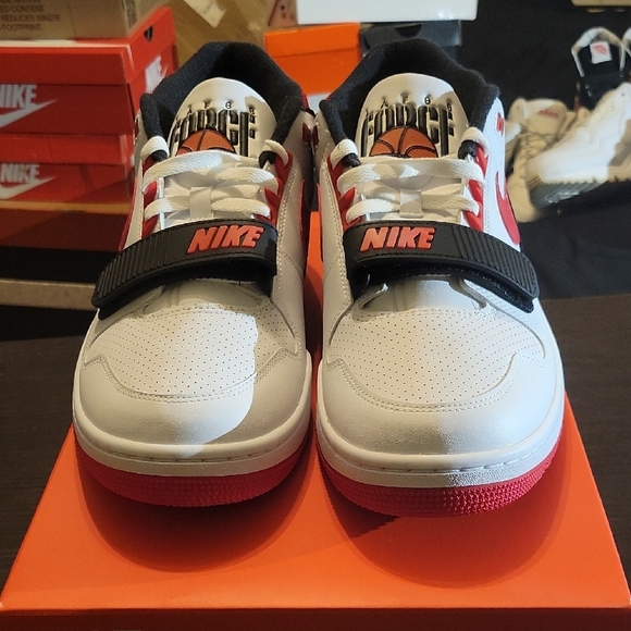 Nike Air Alpha Force 88 SP Billie Ellish Fire Red White Mens 12.5 NWT OG ALL - Picture 4 of 10